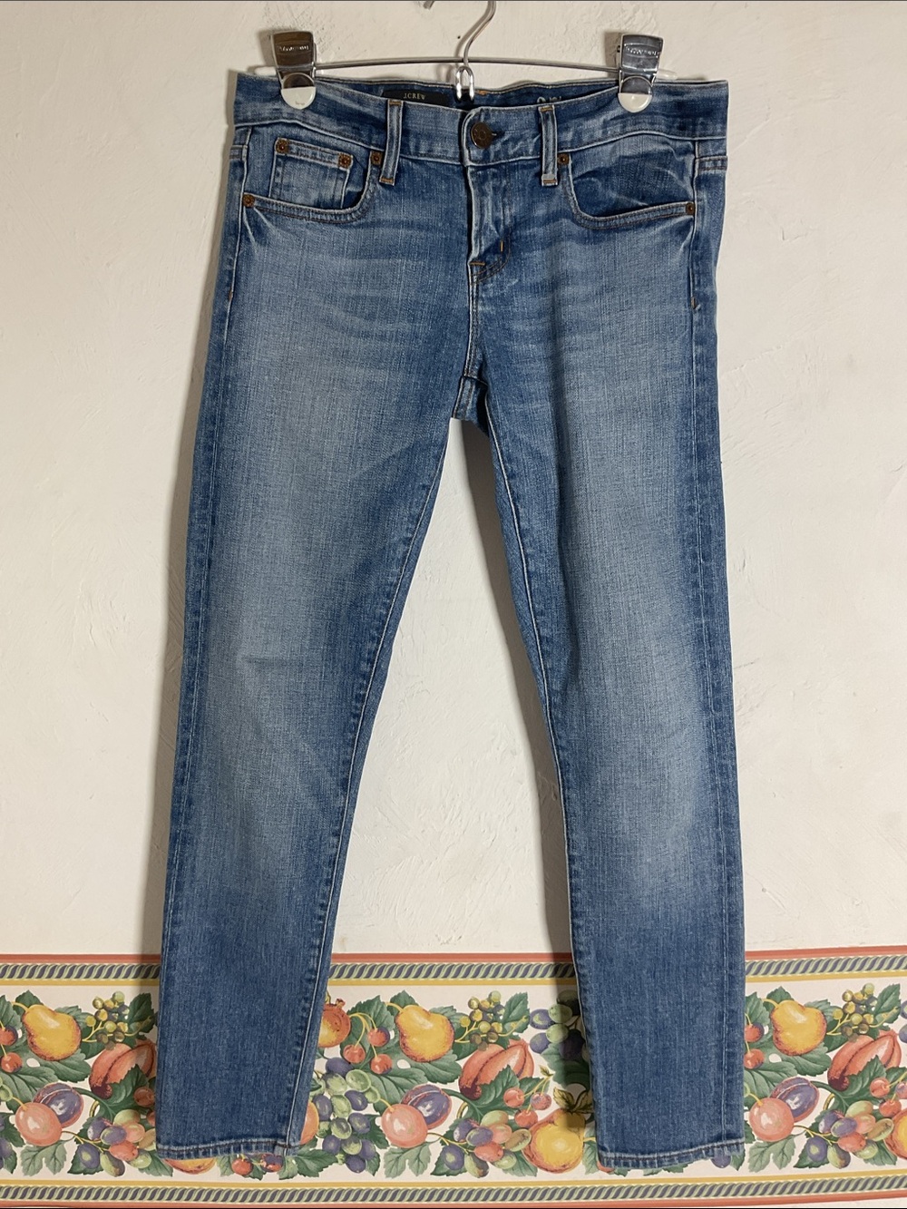 J. Crew Toothpick Ankle Jeans Medium Wash size 27/4 NWOT